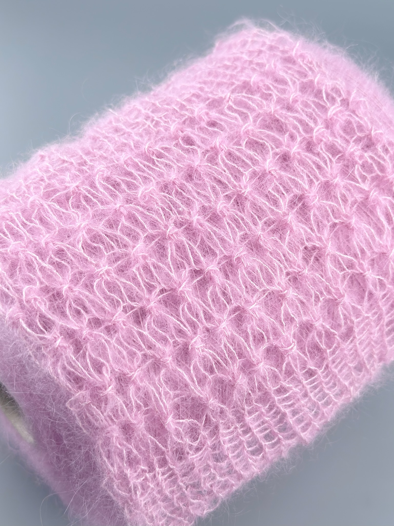 Royal Kid Silk Nm 9000 – Filato Super Kid Mohair e seta col. Rosa malva | Zimpfer Wolle Selezione foto 3